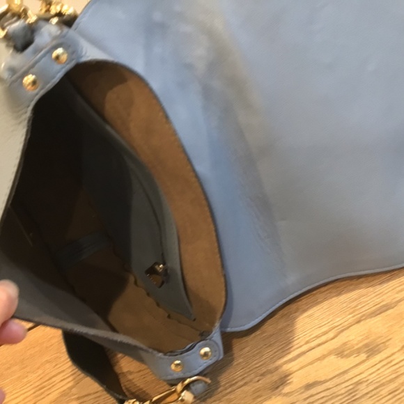 FURLA Badger Panel Saddle Shoulder Bag In Dolomia - Picture 8 of 12